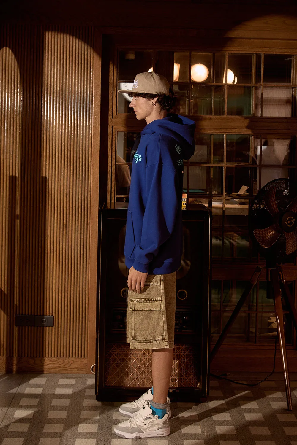 Blue Happy Holidays Hoodie