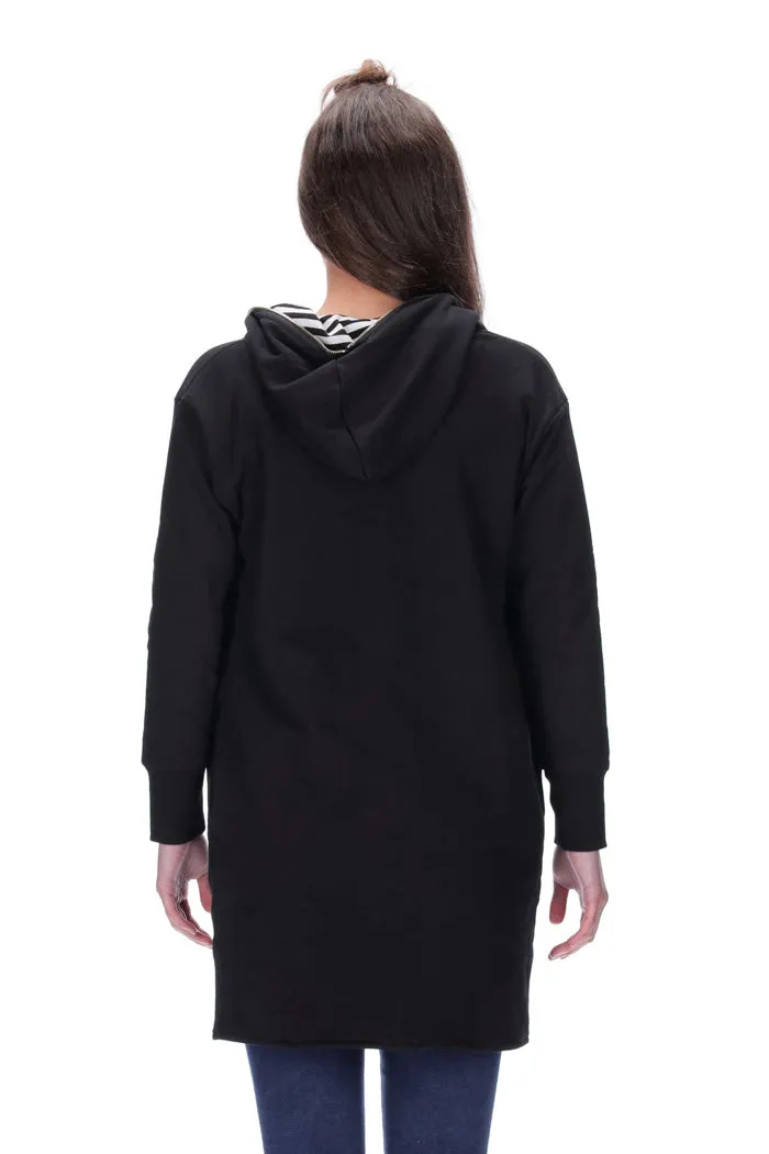 Britta Reversible Sweater Black/Stripe