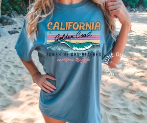 California Golden Coast | Comfort Colors Retro California Tee