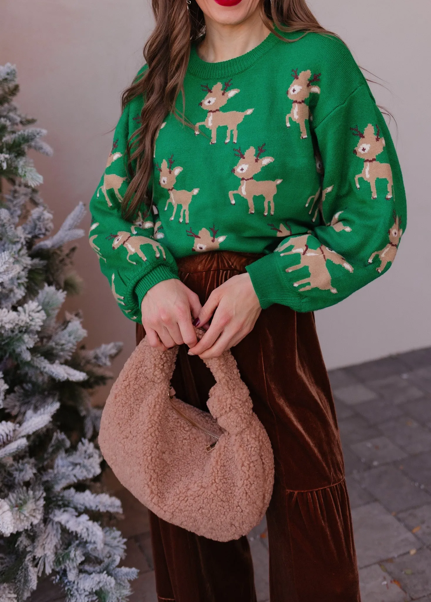 Charlene Sherpa Shearling Shoulder Bag