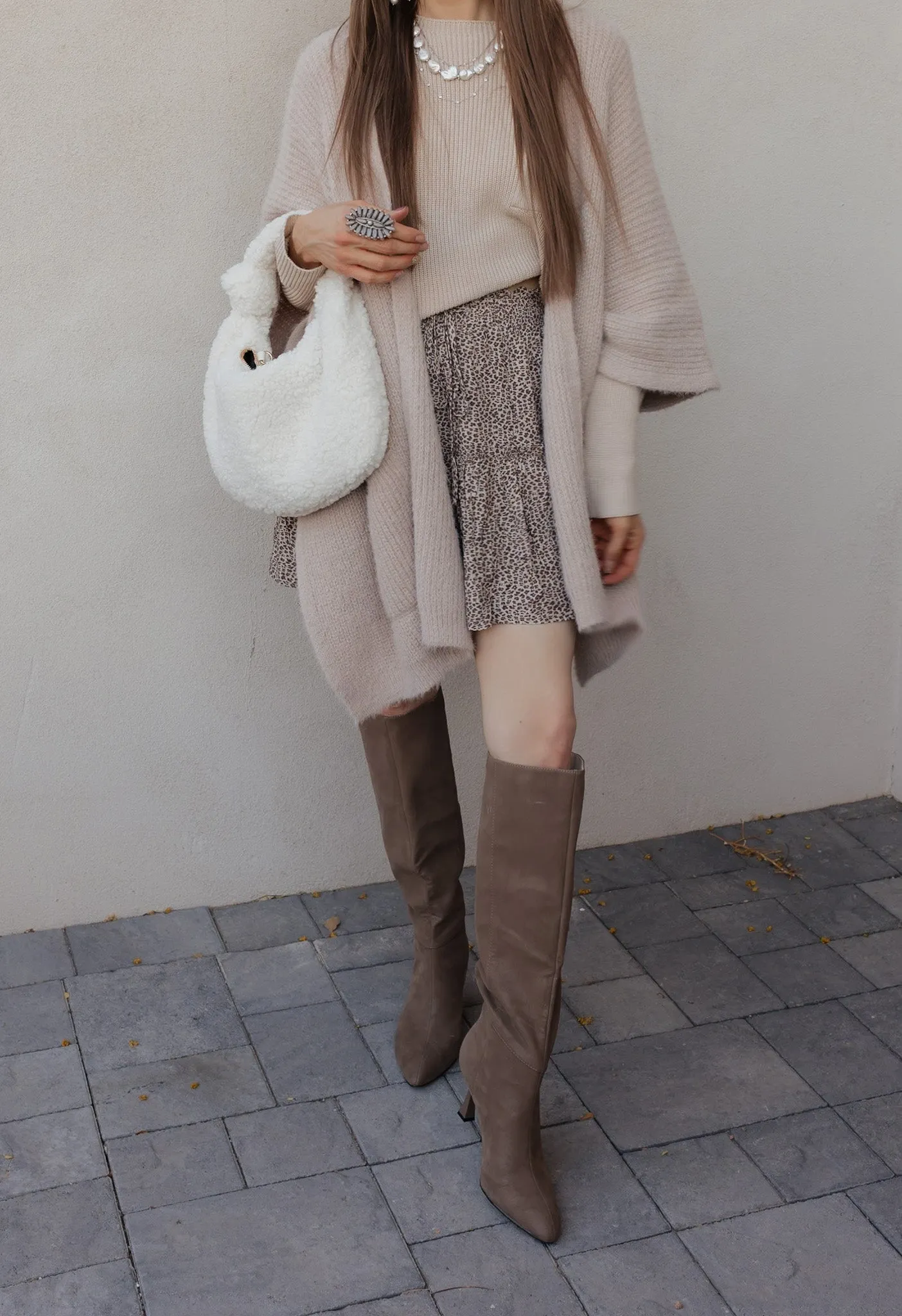 Charlene Sherpa Shearling Shoulder Bag