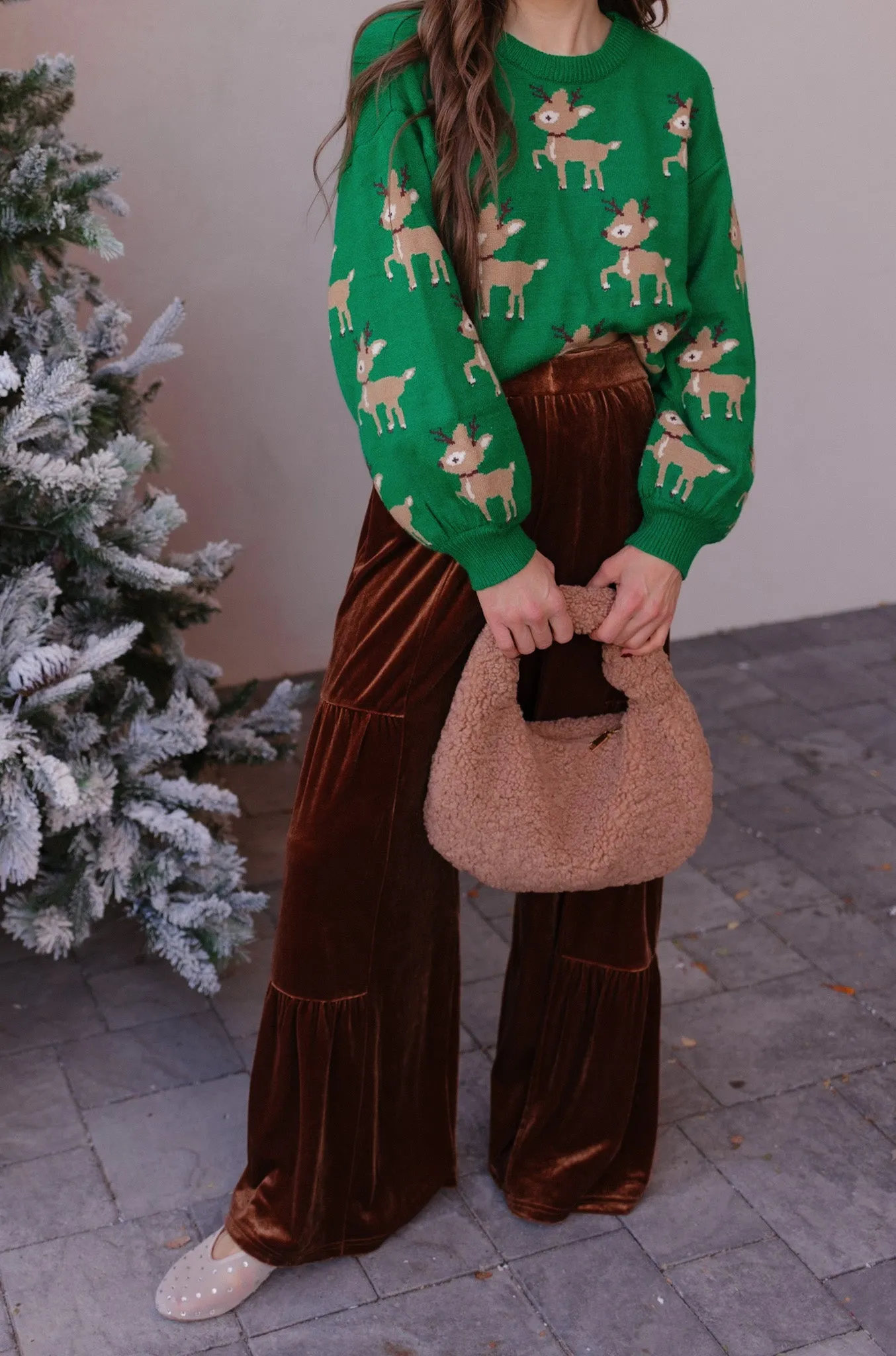 Charlene Sherpa Shearling Shoulder Bag