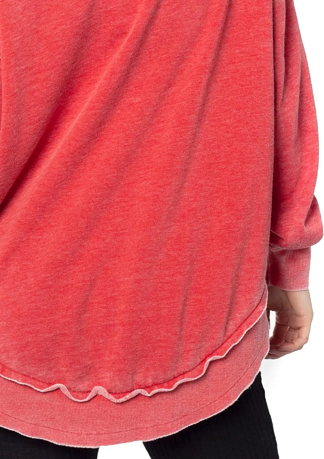 chicka-d Women's Burnout Campus Pullover