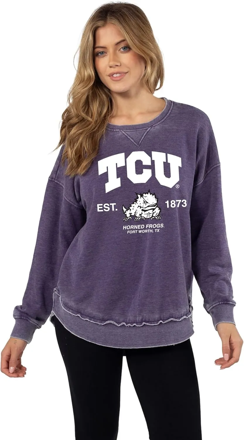 chicka-d Women's Burnout Campus Pullover