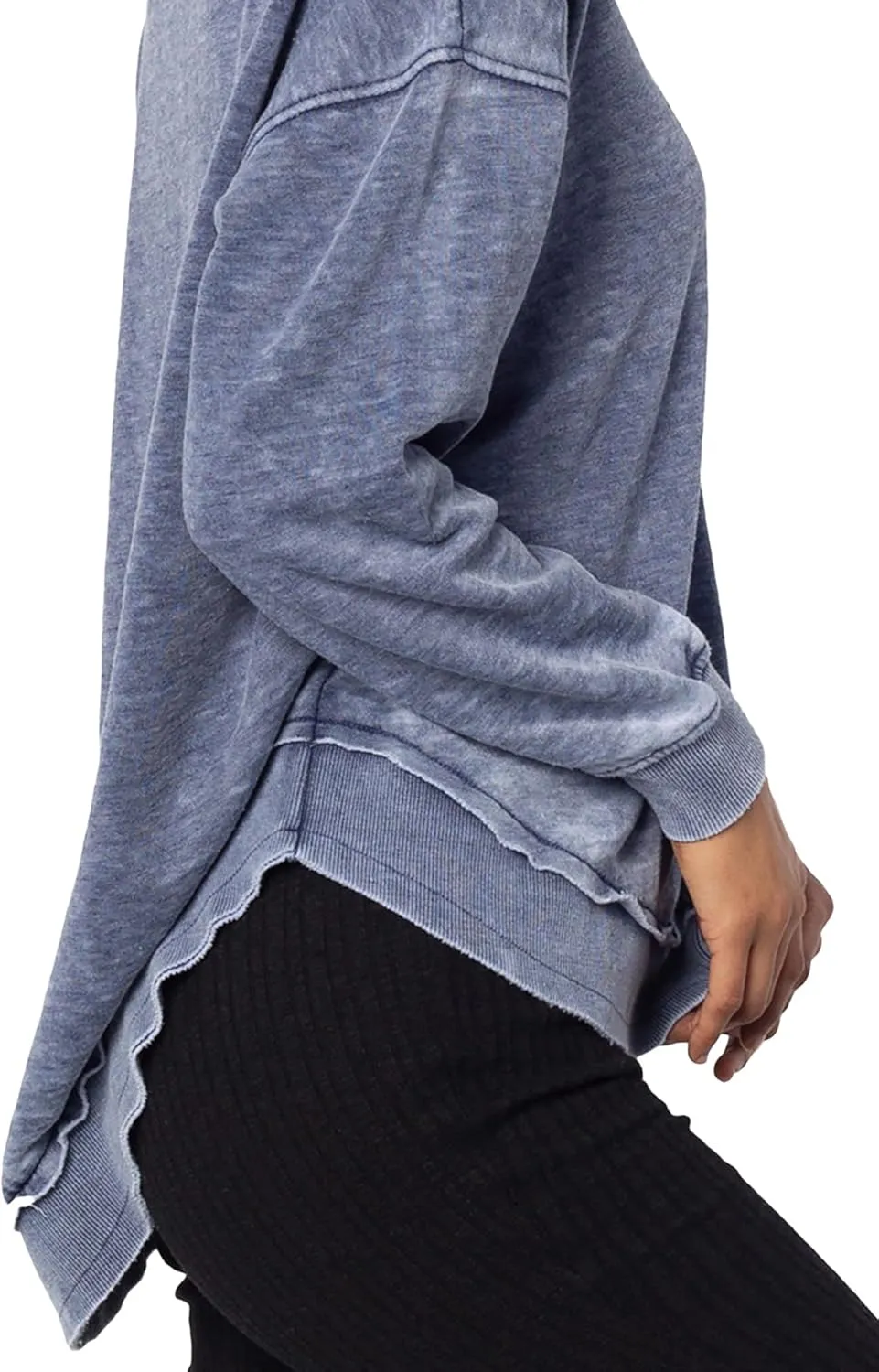 chicka-d Women's Burnout Campus Pullover