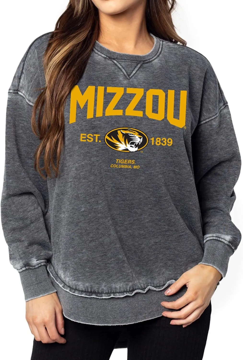 chicka-d Women's Burnout Campus Pullover