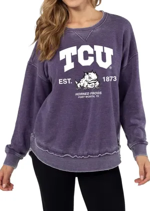chicka-d Women's Burnout Campus Pullover
