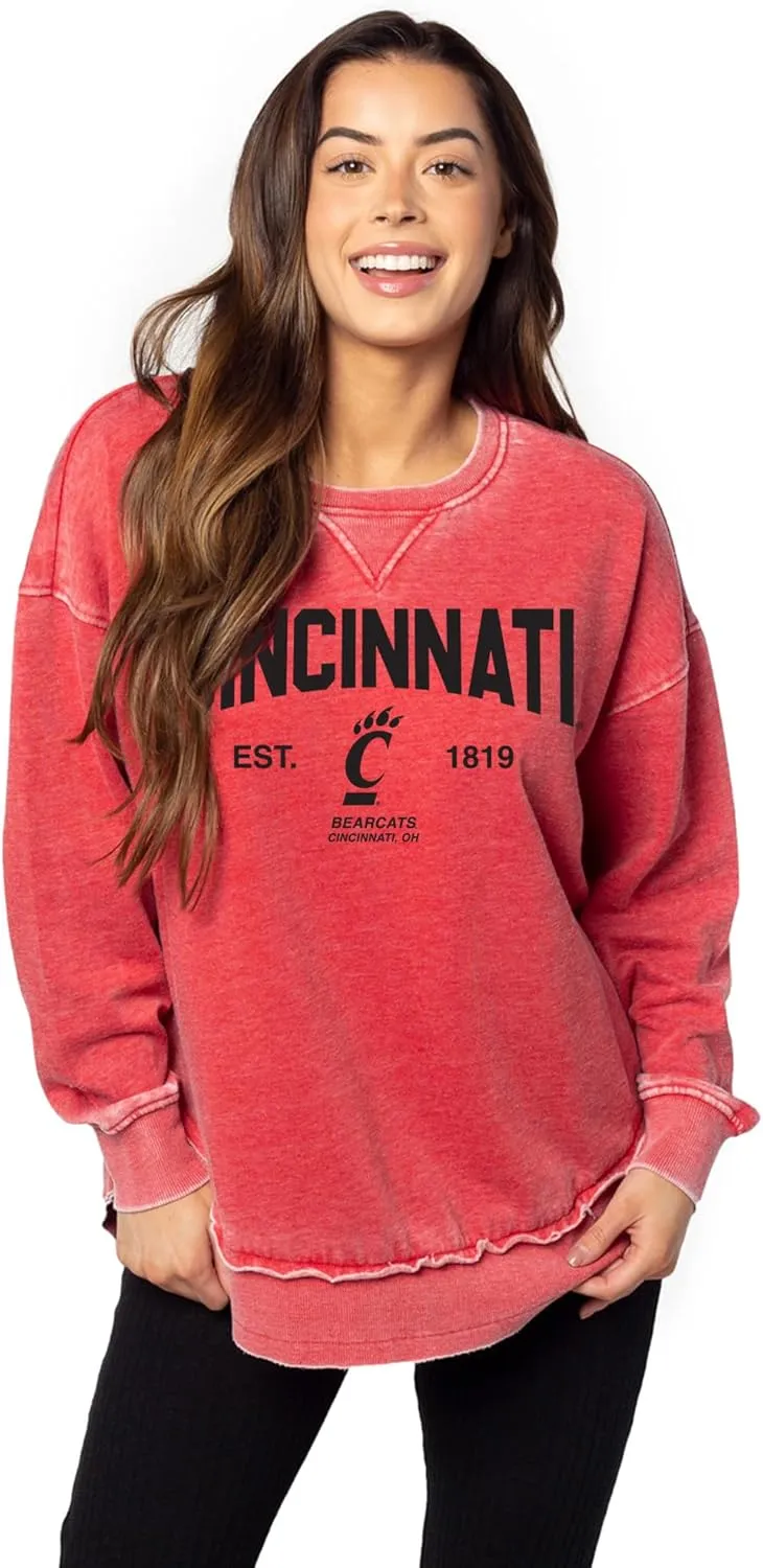 chicka-d Women's Burnout Campus Pullover