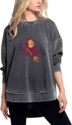 chicka-d Women's Burnout Campus Pullover