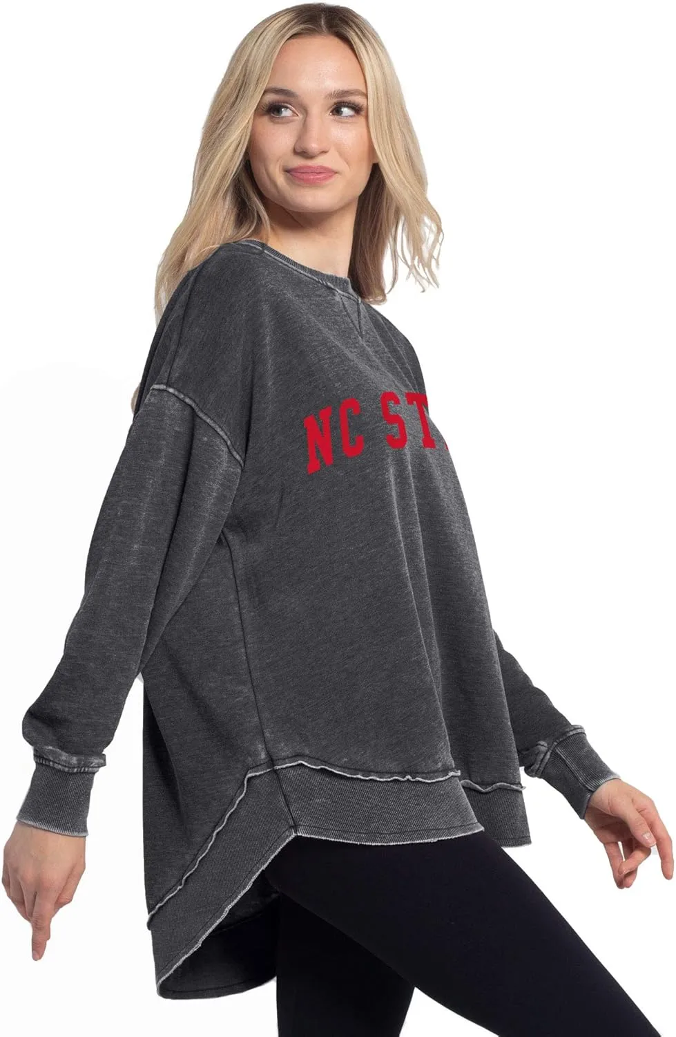 chicka-d Women's Pullover Burnout Sweatshirt