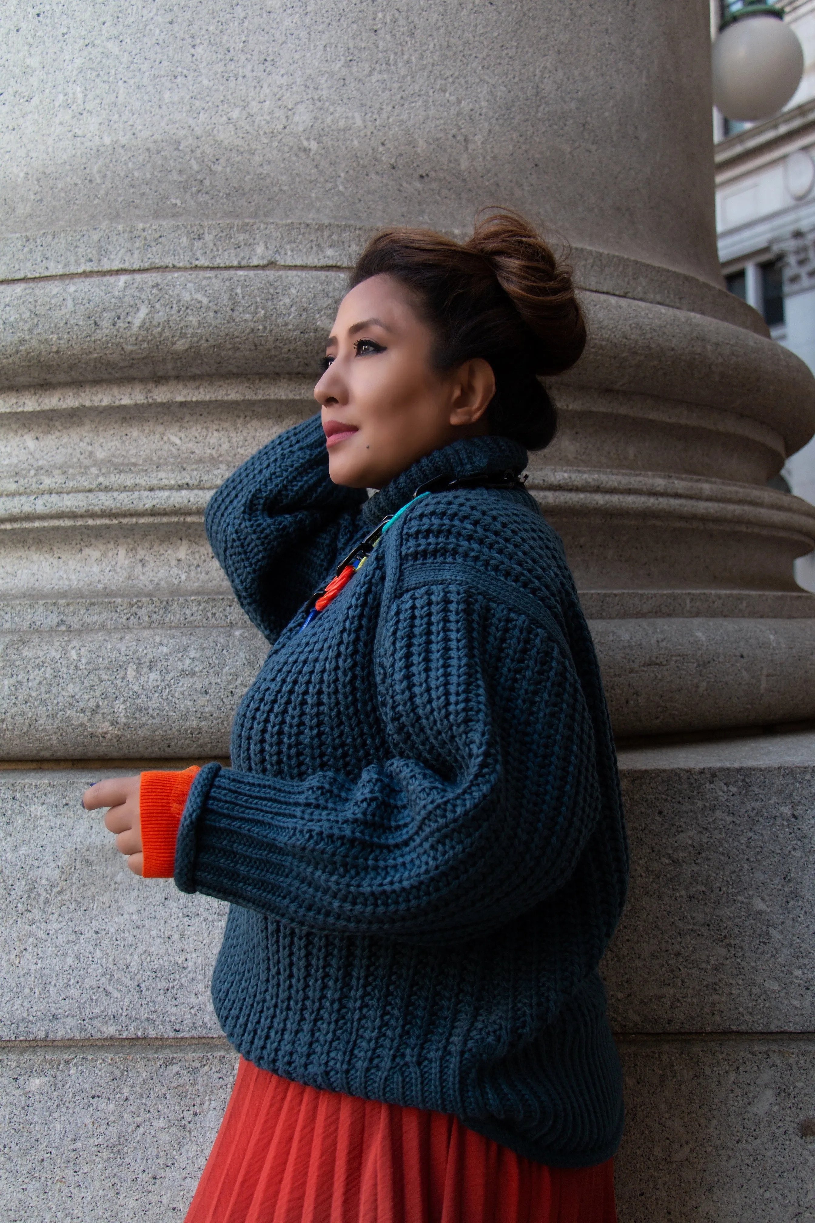 Chunky Turtleneck Pullover Sweater