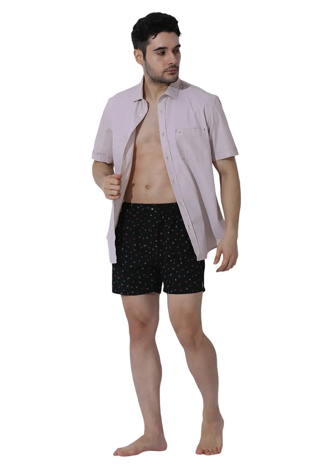 Comfort Fit Cotton Printed Boxer Shorts