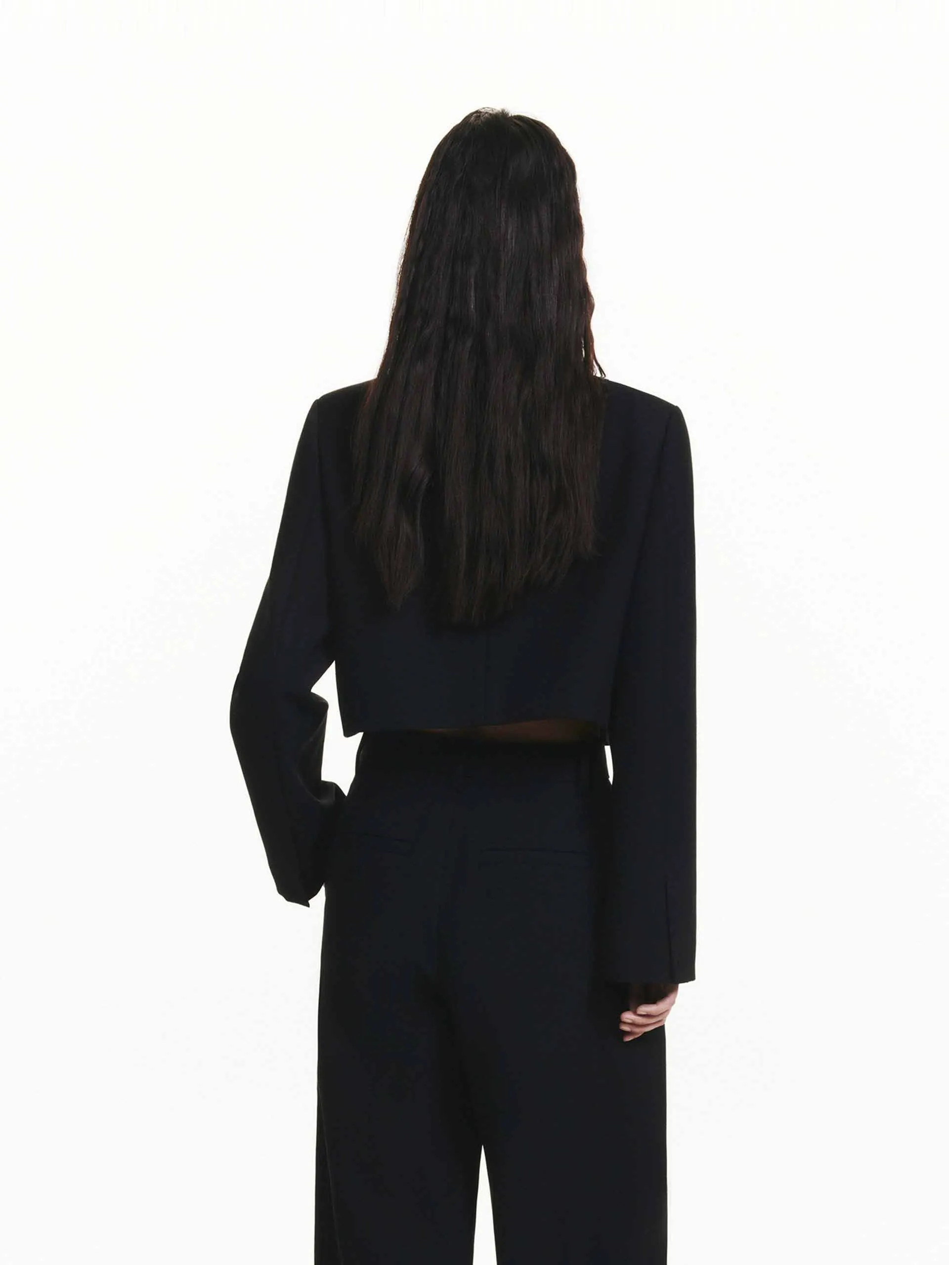 Double Breasted Crop Jacket