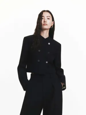 Double Breasted Crop Jacket