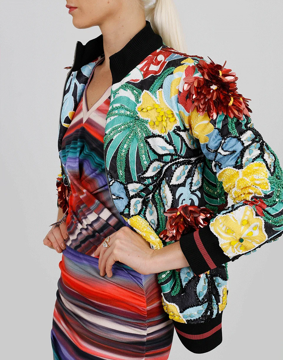 Embellished Bomber Jacket