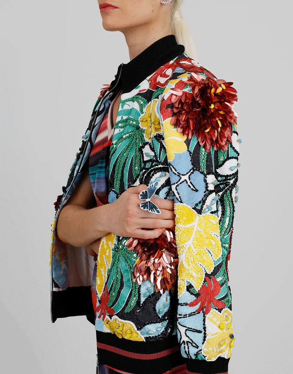 Embellished Bomber Jacket