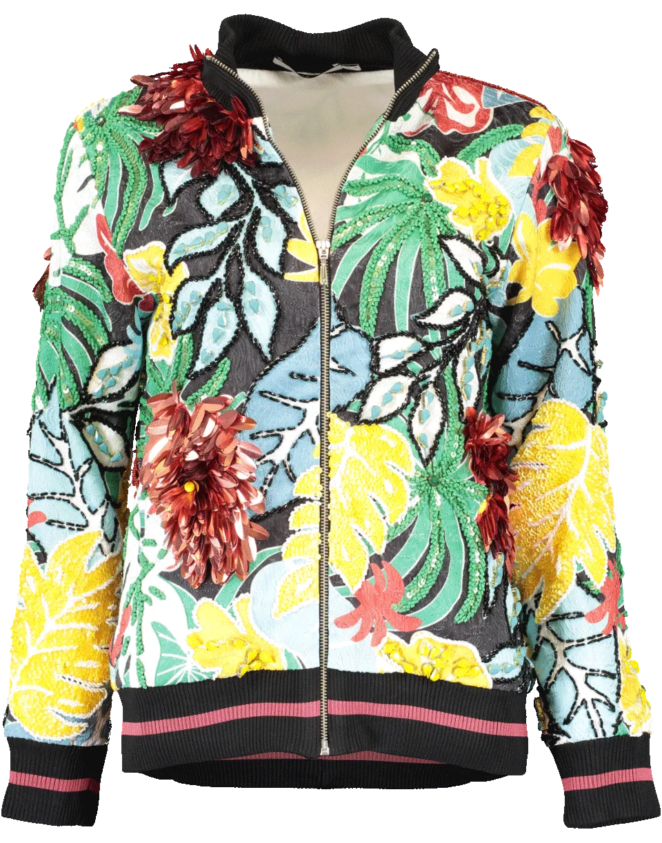 Embellished Bomber Jacket