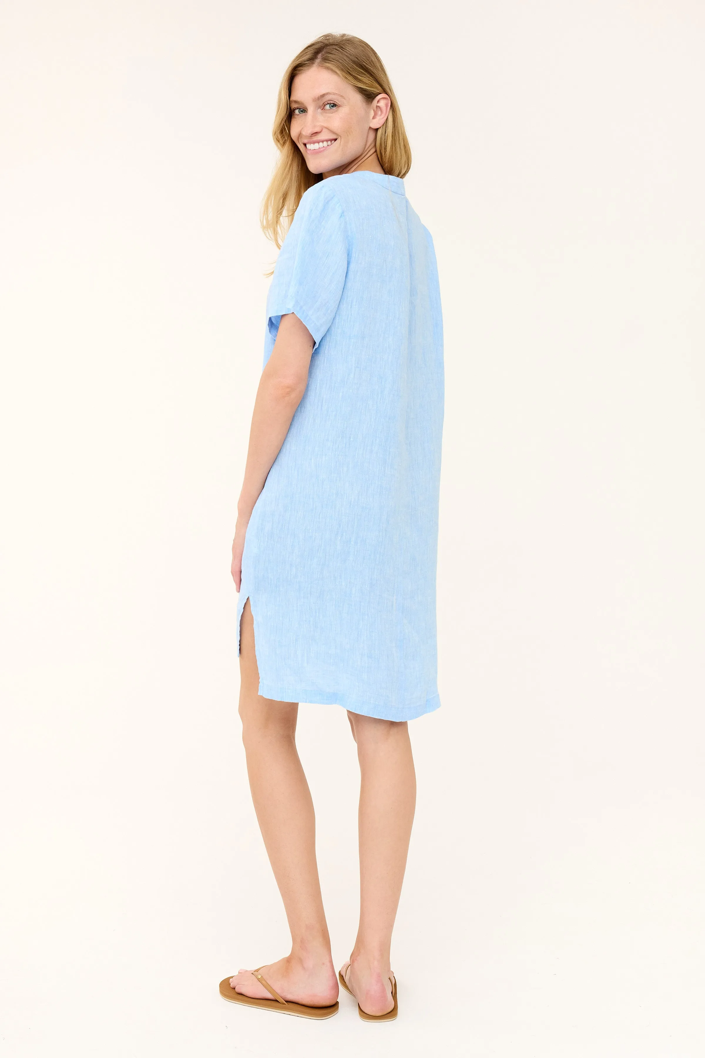 Emmy Dress - Blue Chambray