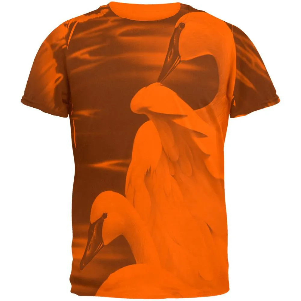 Enchanted Swans of Winter Mens Soft T Shirt