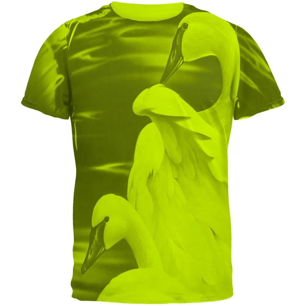 Enchanted Swans of Winter Mens Soft T Shirt