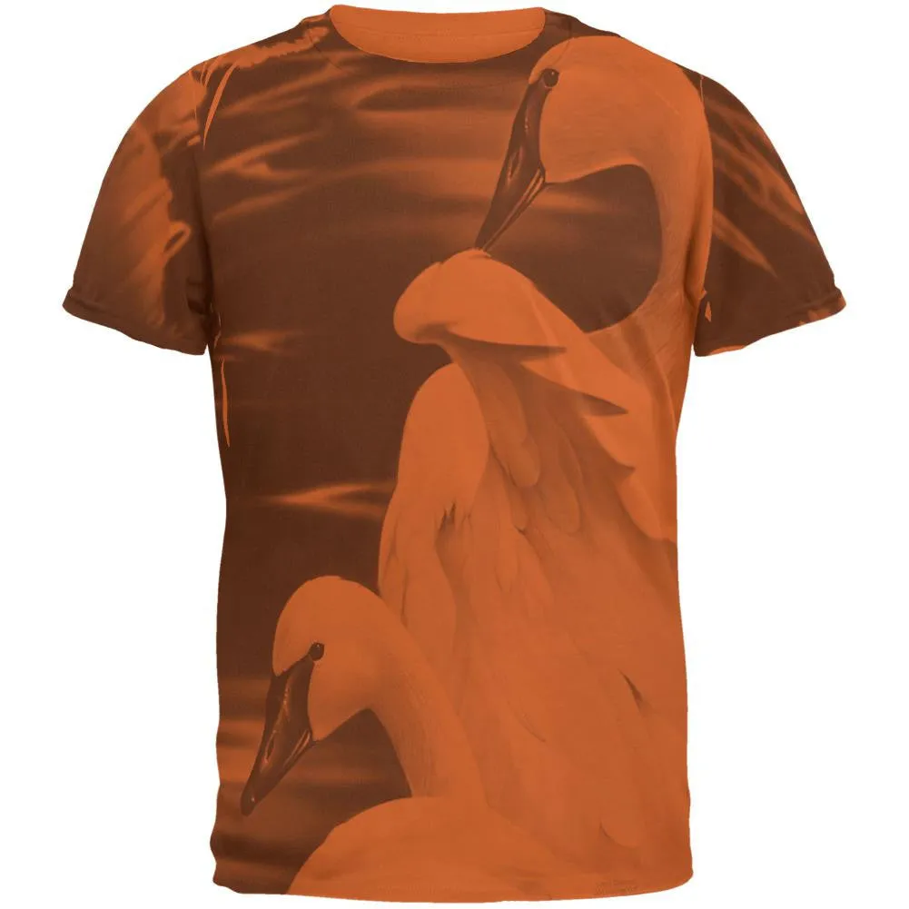 Enchanted Swans of Winter Mens Soft T Shirt