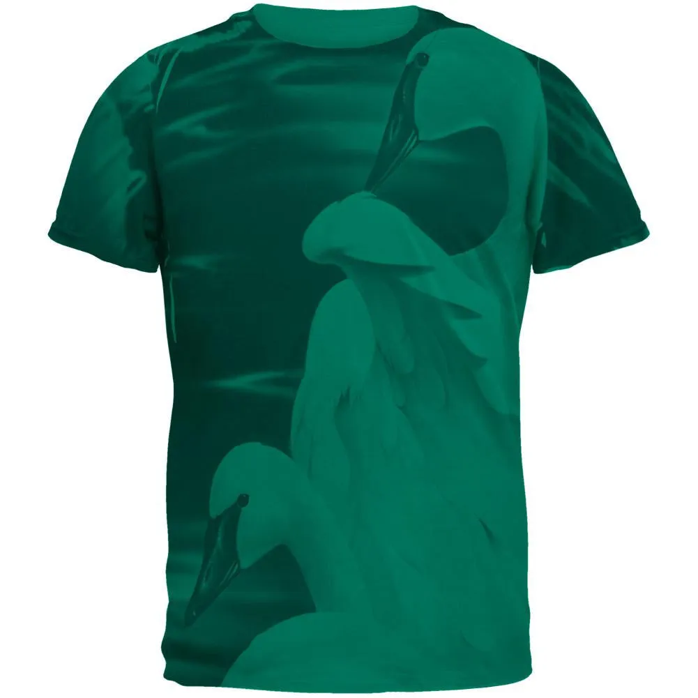 Enchanted Swans of Winter Mens Soft T Shirt