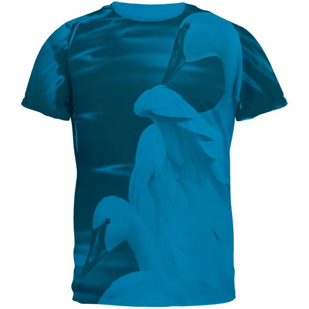 Enchanted Swans of Winter Mens Soft T Shirt