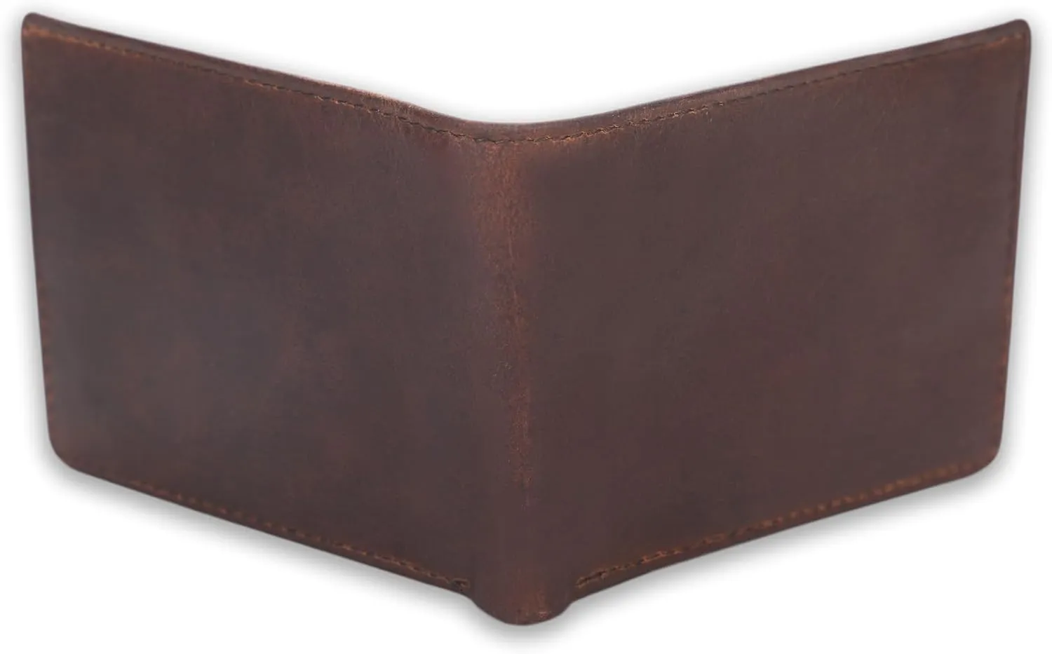 Full Grain Leather RFID Blocking Bifold Wallet for Men with Guitar Pick Holder, Slim Leather Billfold, Classic Gift Wallet (Pass Case Wallet, Brown)
