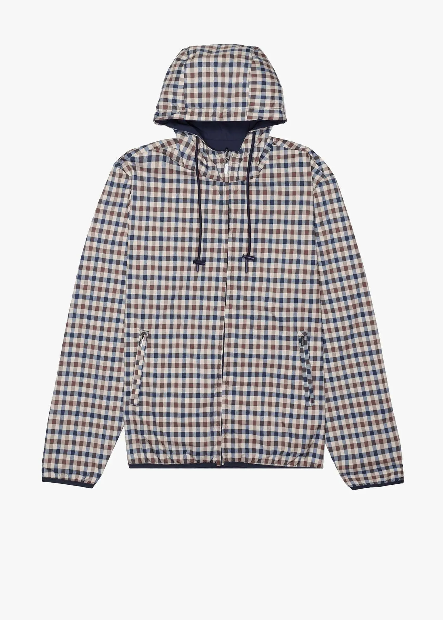 Hooded reversible sailor jacket - navy