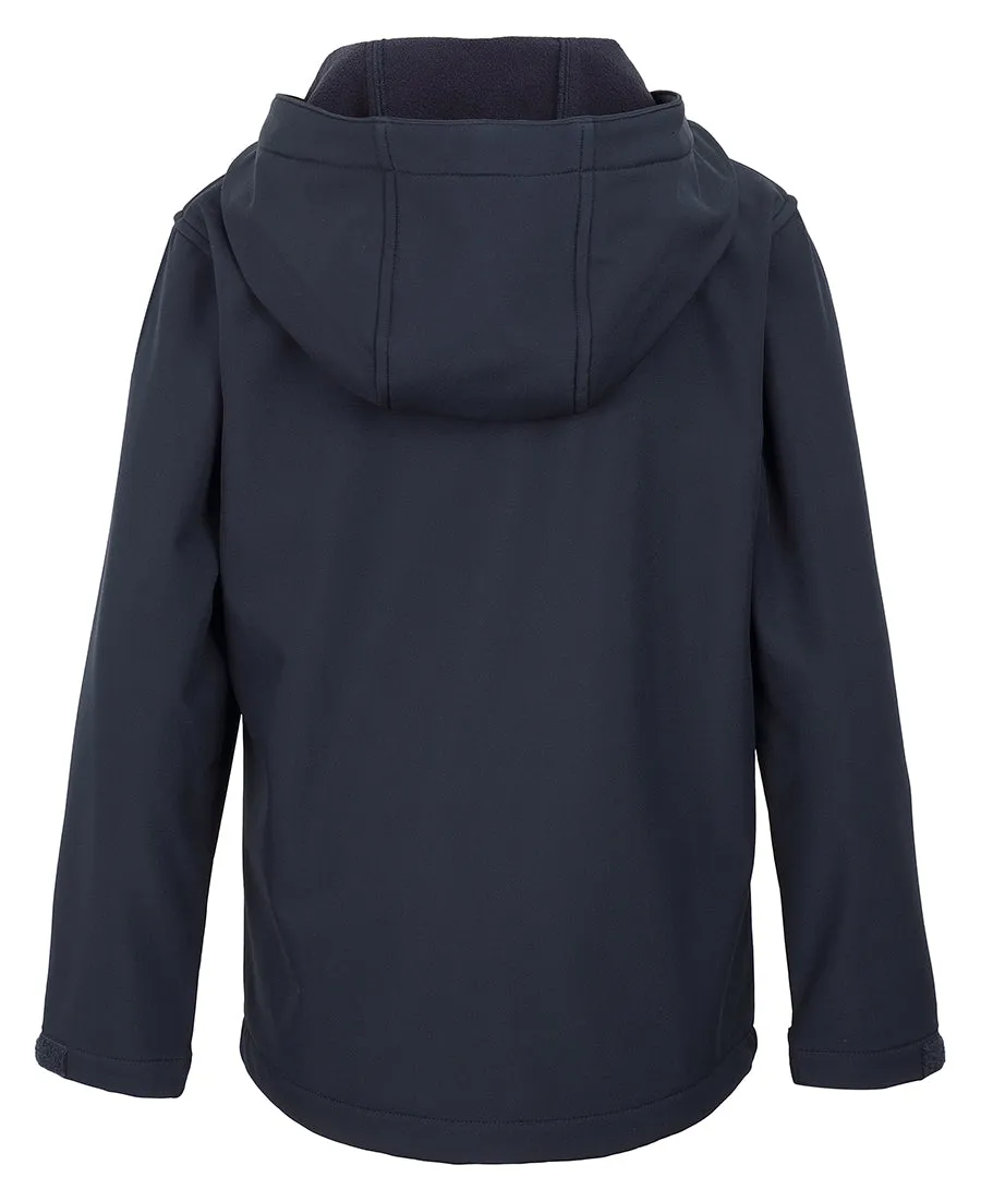 JB'S PODIUM KIDS WATER RESISTANT HOODED SOFTSHELL JACKET - 3WSH