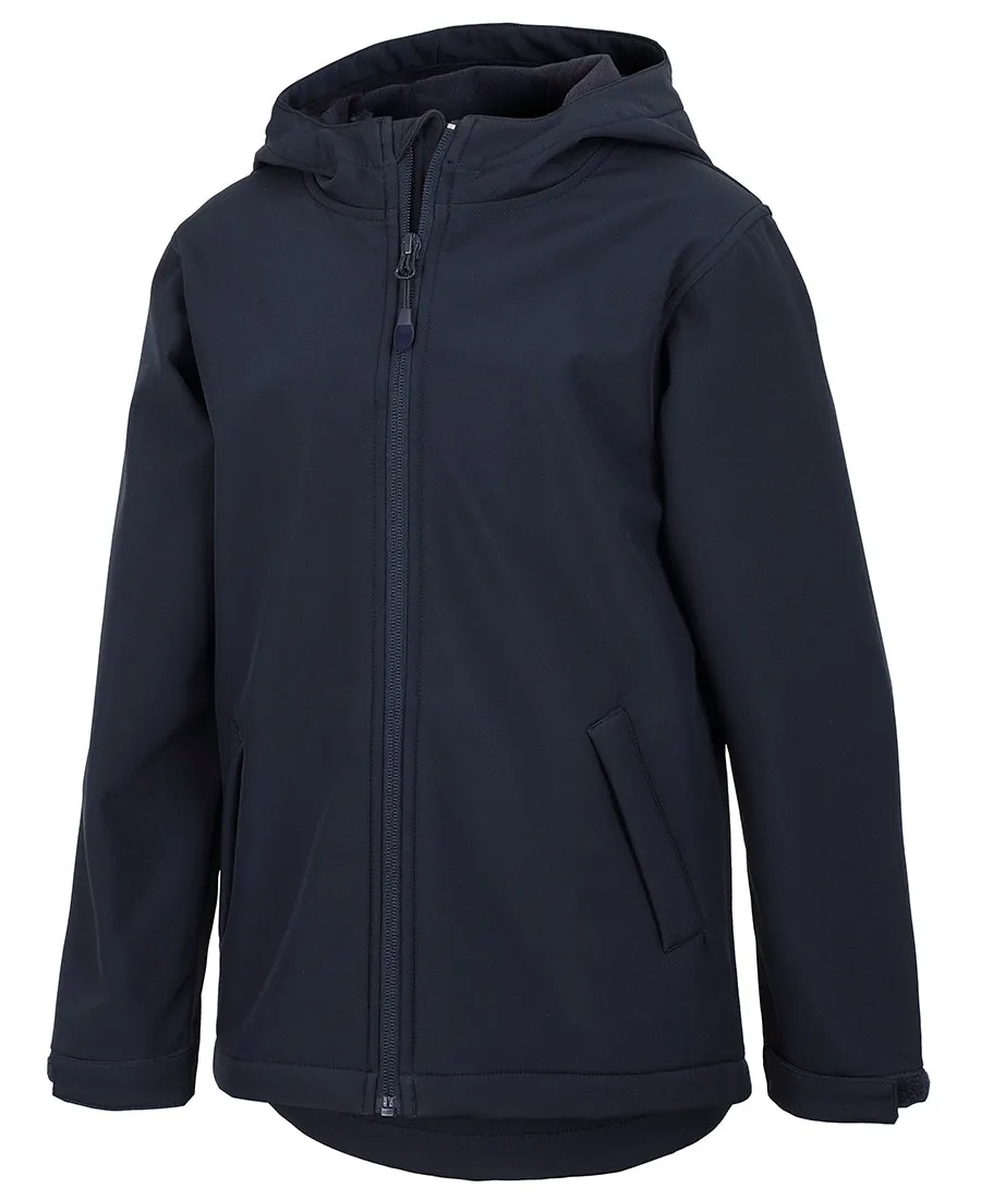 JB'S PODIUM KIDS WATER RESISTANT HOODED SOFTSHELL JACKET - 3WSH