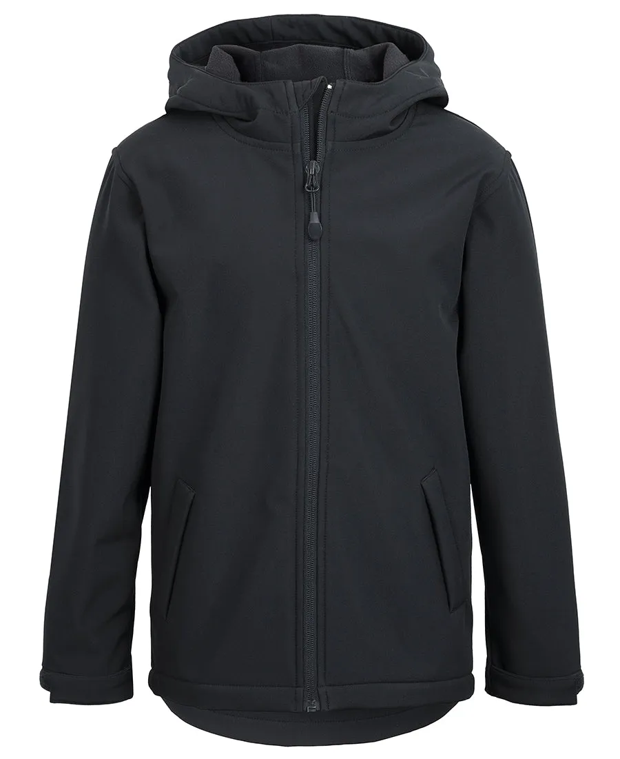 JB'S PODIUM KIDS WATER RESISTANT HOODED SOFTSHELL JACKET - 3WSH
