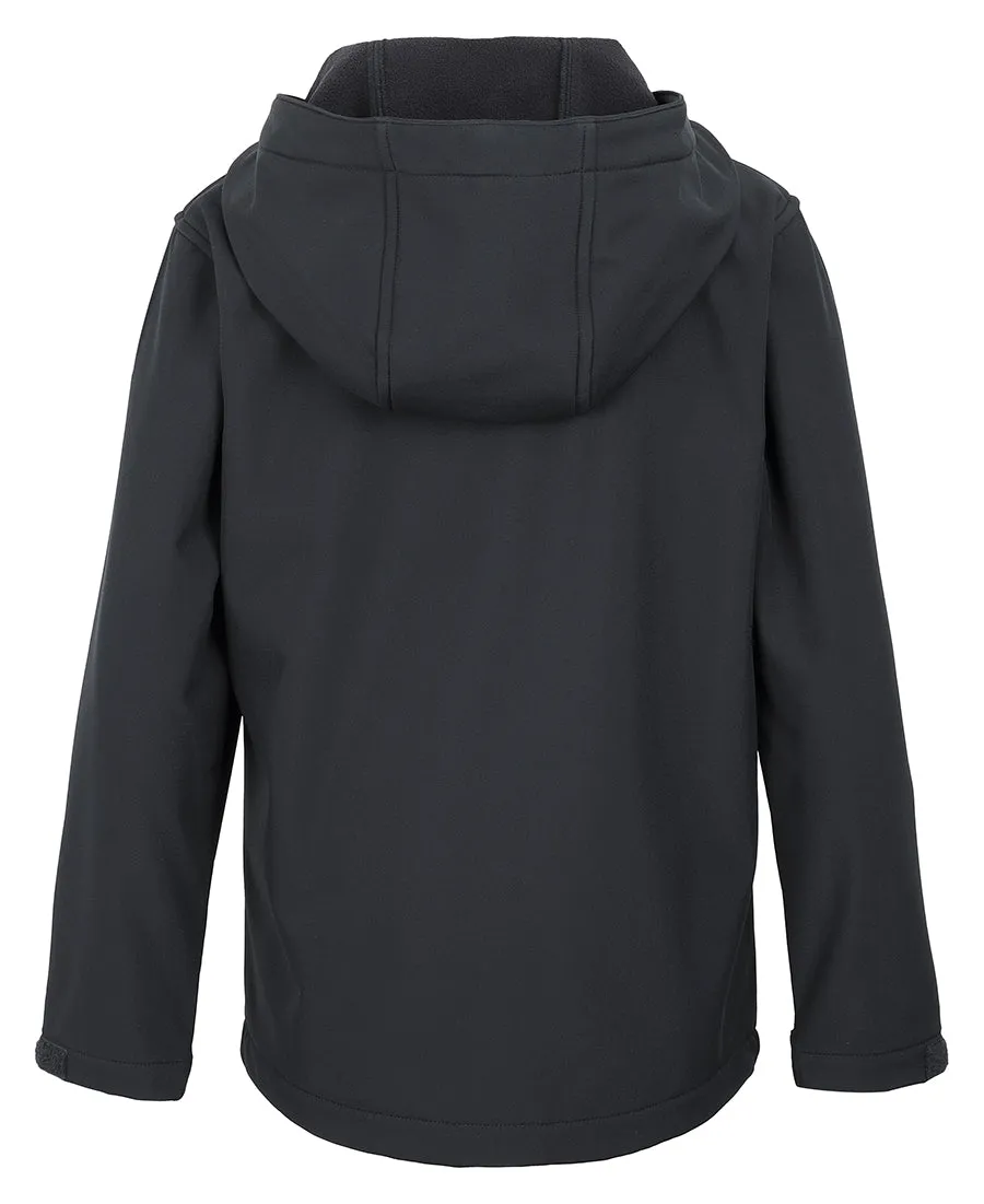 JB'S PODIUM KIDS WATER RESISTANT HOODED SOFTSHELL JACKET - 3WSH