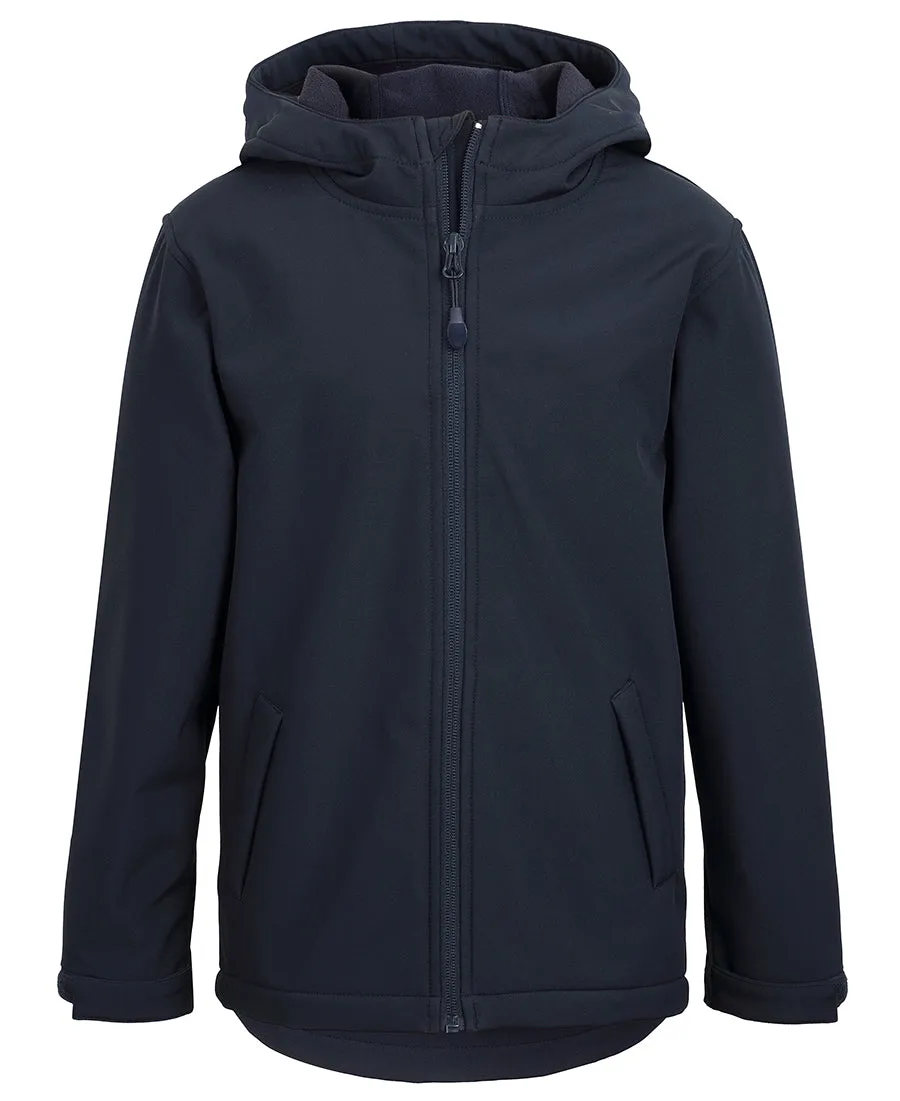 JB'S PODIUM KIDS WATER RESISTANT HOODED SOFTSHELL JACKET - 3WSH