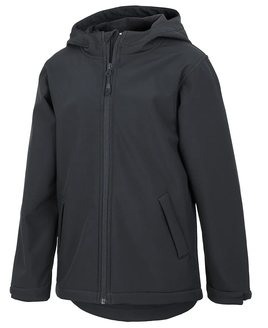 JB'S PODIUM KIDS WATER RESISTANT HOODED SOFTSHELL JACKET - 3WSH