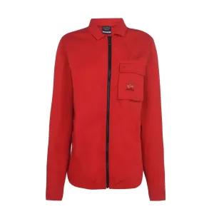 Kids Paul & Shark Red Zip Overshirt