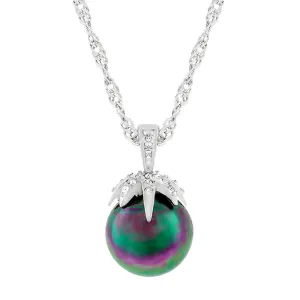 Leafed Tahitian Pearl Pendant