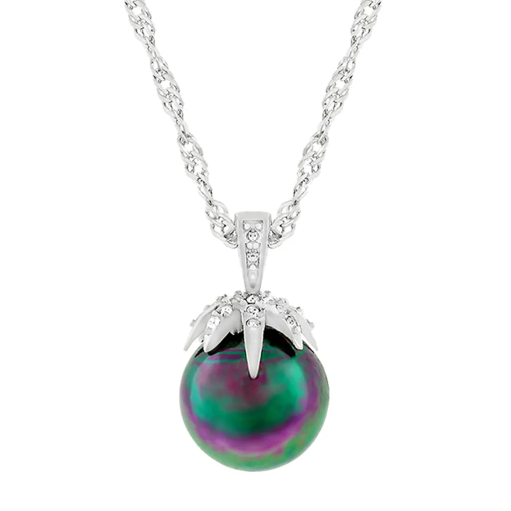 Leafed Tahitian Pearl Pendant