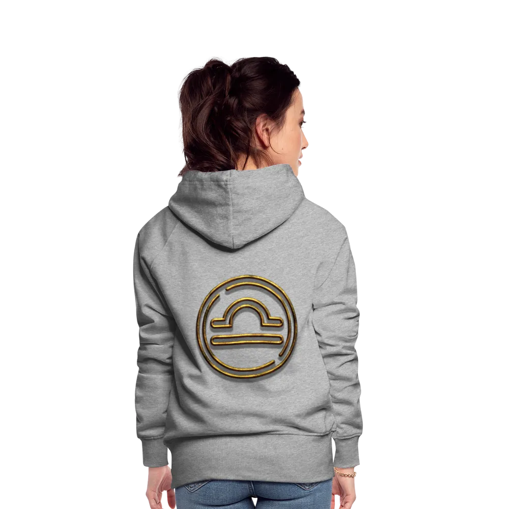 Libra 3D Gold Women’s Premium Hoodie