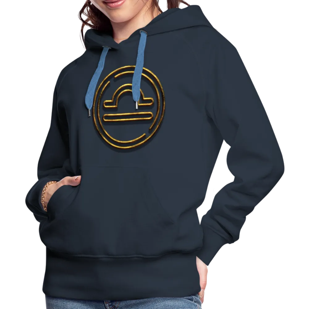 Libra 3D Gold Women’s Premium Hoodie