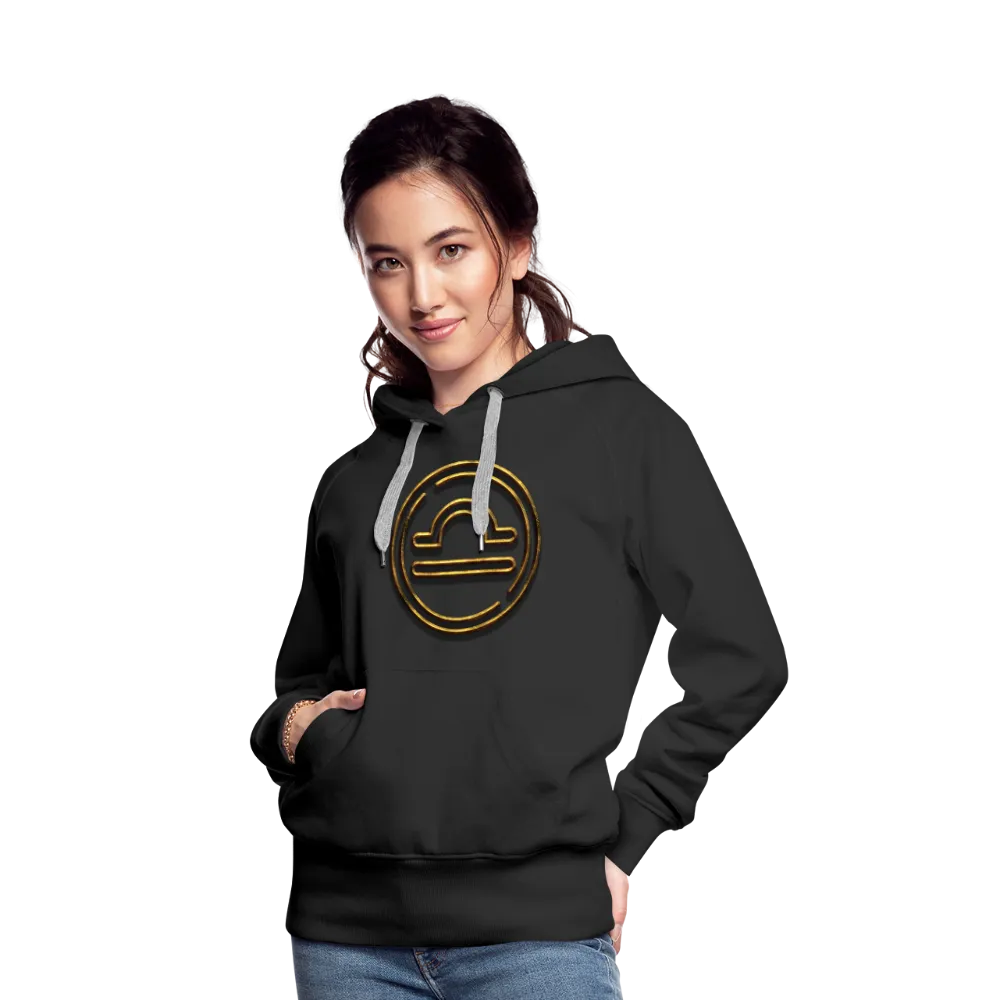 Libra 3D Gold Women’s Premium Hoodie