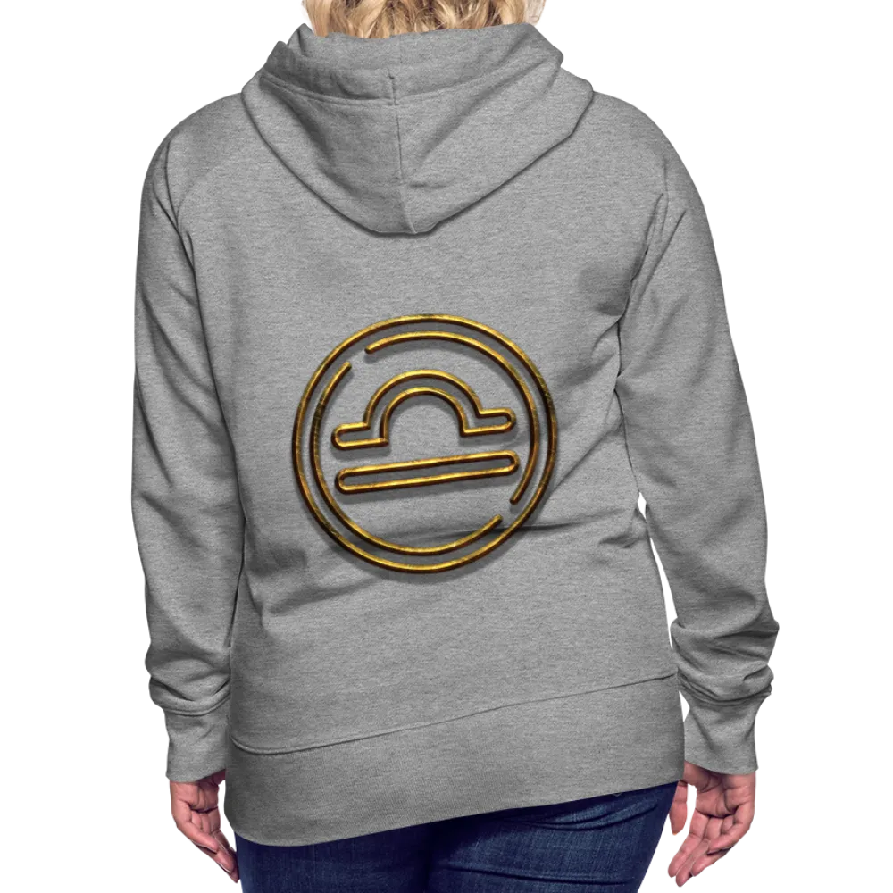 Libra 3D Gold Women’s Premium Hoodie