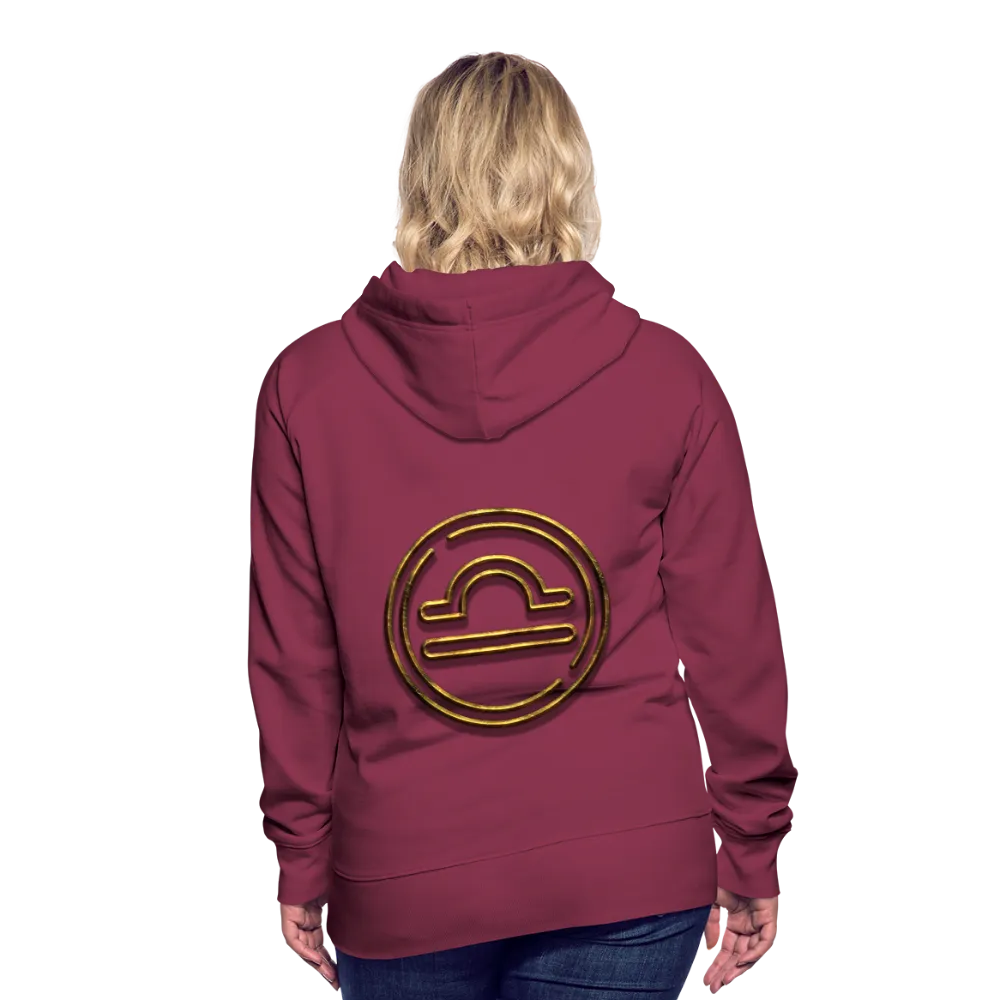 Libra 3D Gold Women’s Premium Hoodie