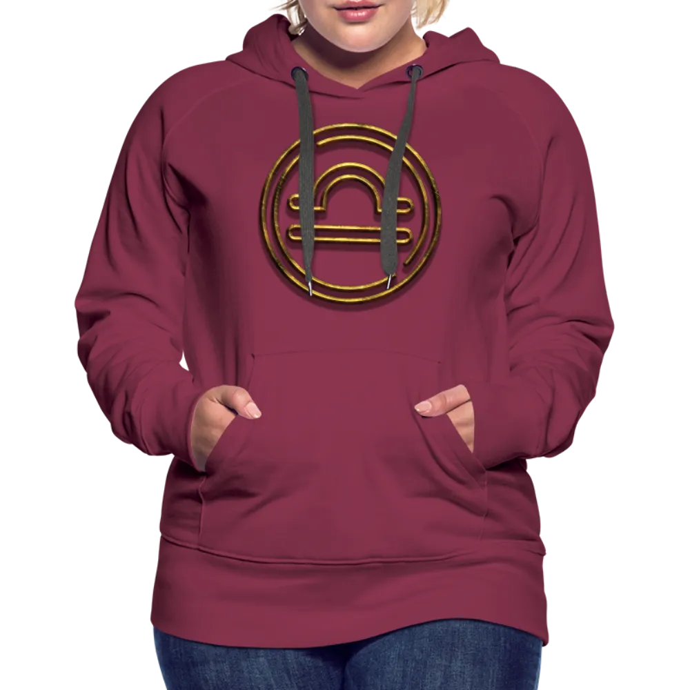 Libra 3D Gold Women’s Premium Hoodie