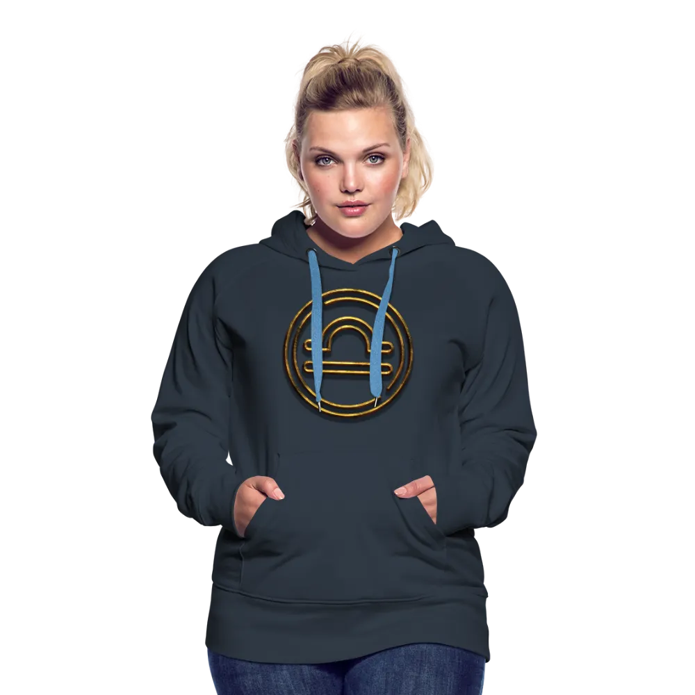 Libra 3D Gold Women’s Premium Hoodie