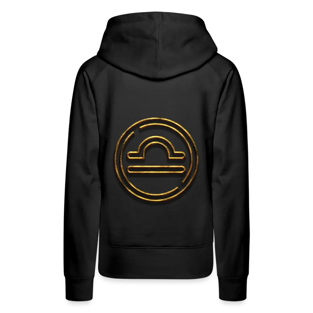 Libra 3D Gold Women’s Premium Hoodie