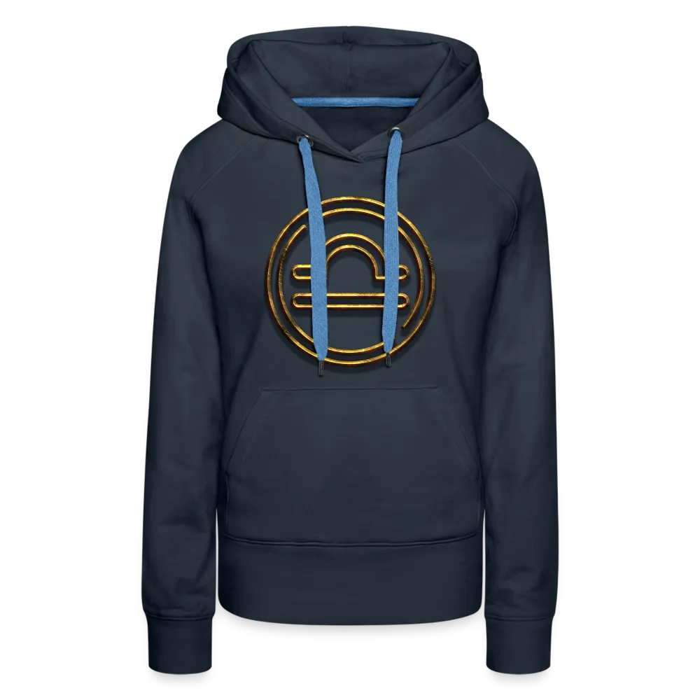 Libra 3D Gold Women’s Premium Hoodie