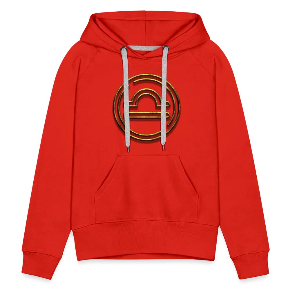 Libra 3D Gold Women’s Premium Hoodie