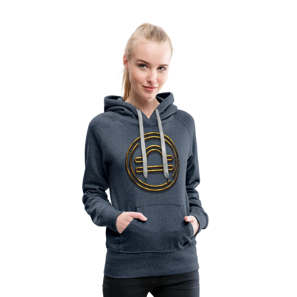Libra 3D Gold Women’s Premium Hoodie