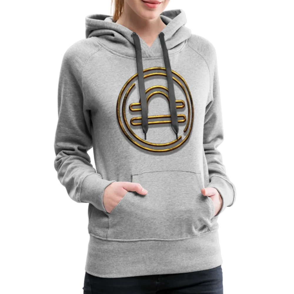 Libra 3D Gold Women’s Premium Hoodie